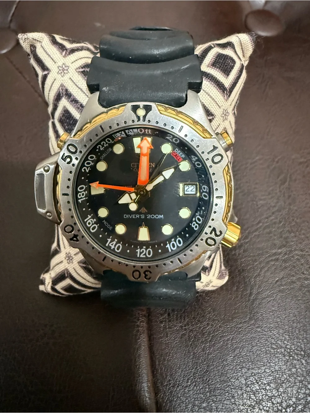 Rare Vintage Men’s Citizen Promaster Aqualand CO22 Diver’s Watch